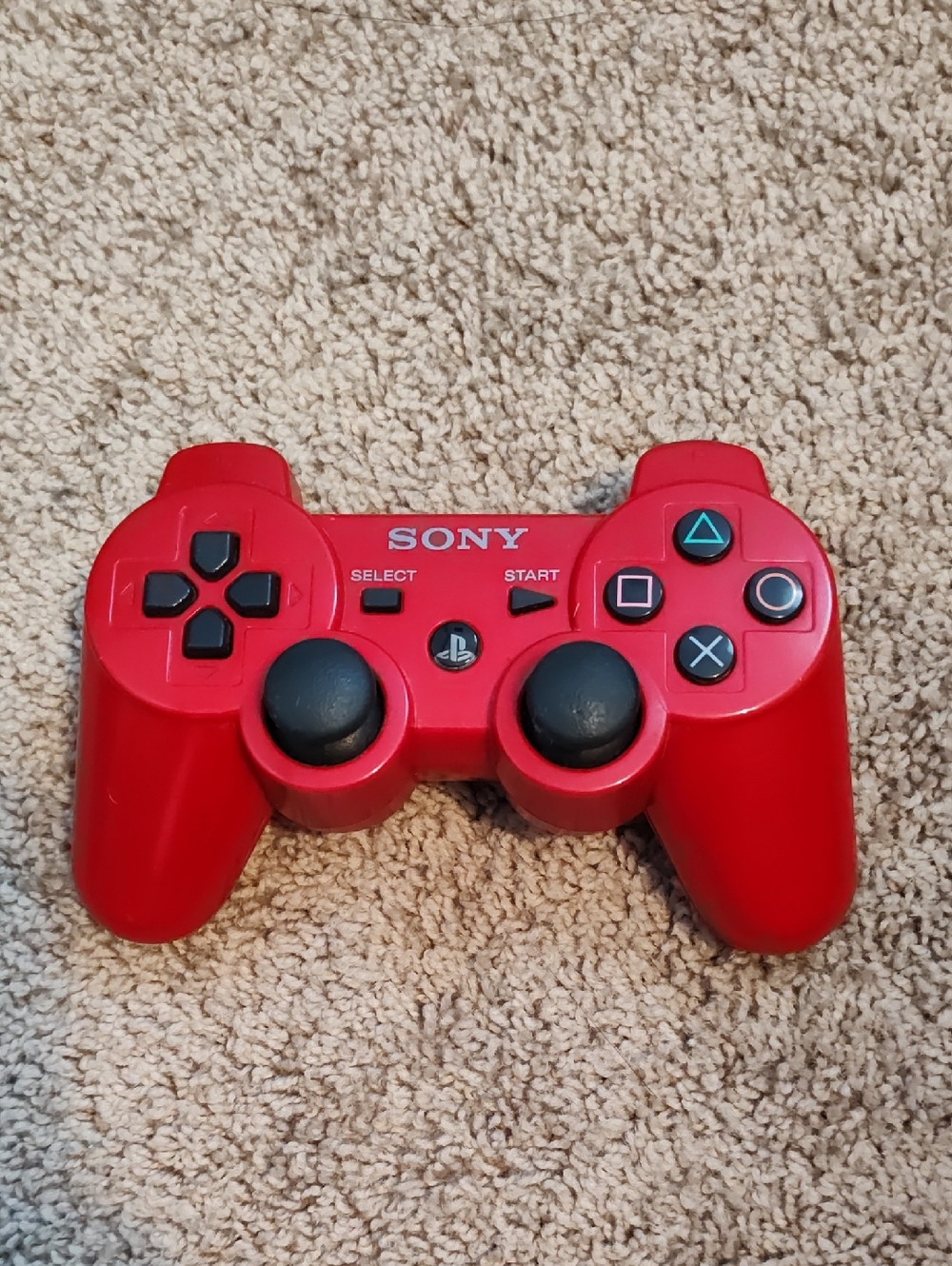 Sony Red Dual Analog PlayStation 3 Controller